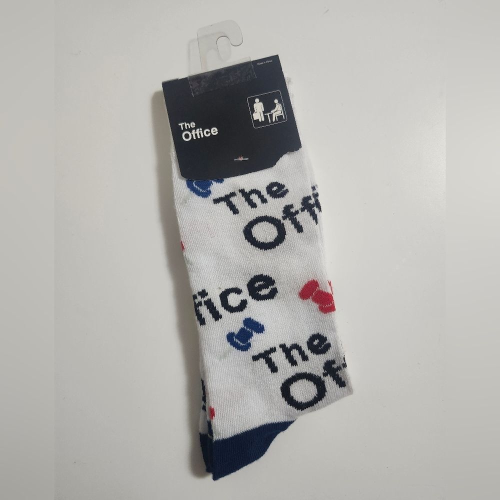 NBC The Office Novelty Crew Socks NWT